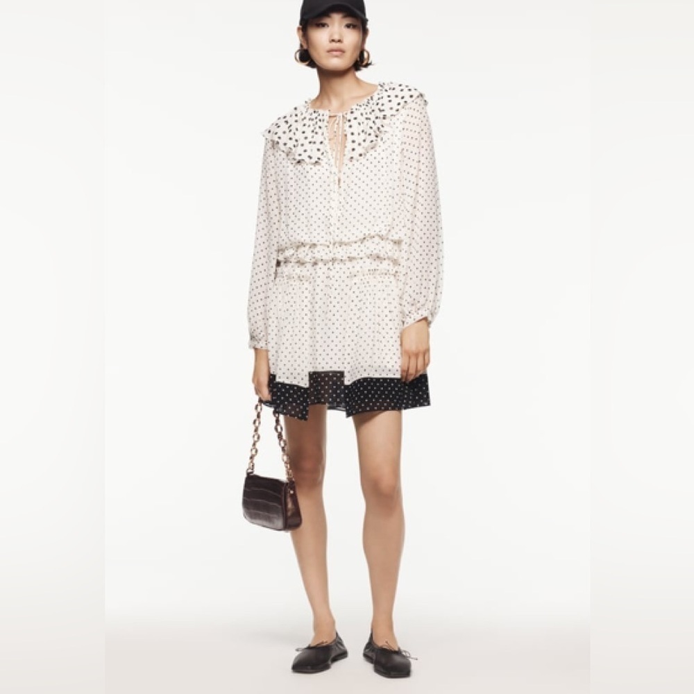 NWT ZARA POLKA DOT MINI DRESS LIMITED EDITION